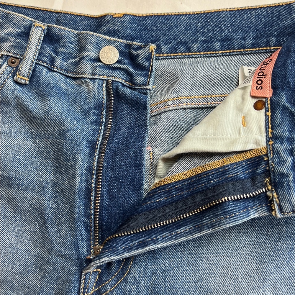 ACME STUDIO 1993 Vintage Blue High waist Jeans SZ 27 - Picture 13 of 15